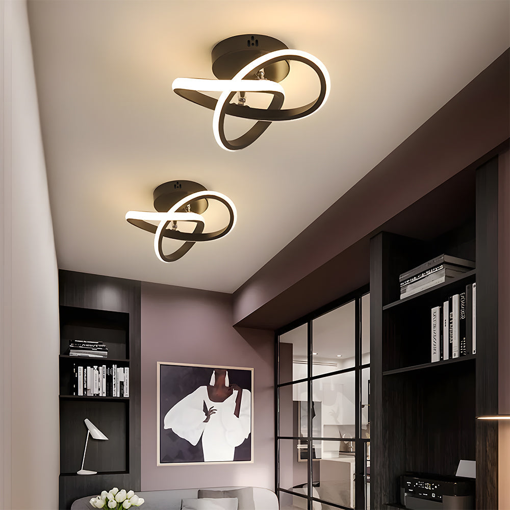 LumaGlow – Minimalist Metal LED Ceiling Light for Sophisticated Style