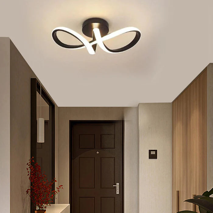 NodicArc – Creative Bow LED Ceiling Light for a Stylish Hallway