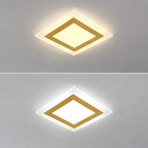 GlowHaven – Simplistic Flush Mount Ceiling Lamp for a Modern Living Room