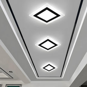 GlowHaven – Simplistic Flush Mount Ceiling Lamp for a Modern Living Room