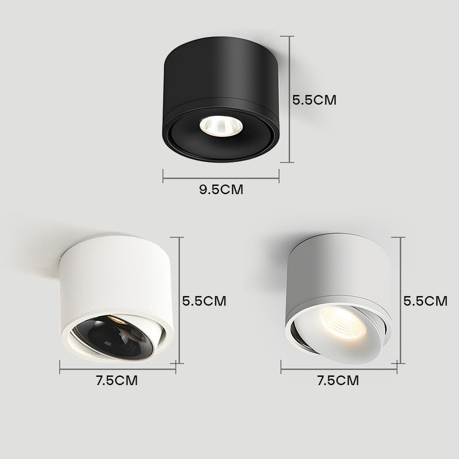 LumeVista - Sleek Recessed LED Ceiling Downlights for Modern Hallways