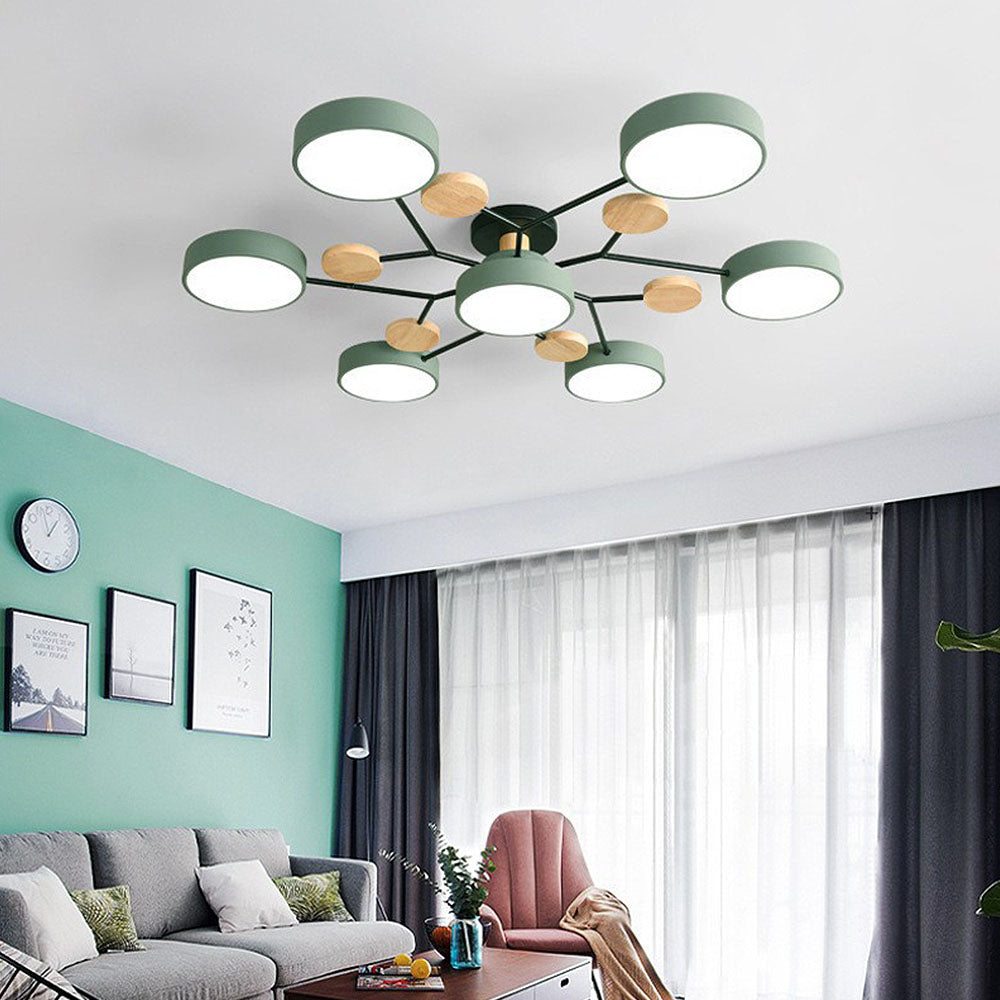 GlowNest - Modern Multi-Arm LED Ceiling Light, Contemporary Statement Piece