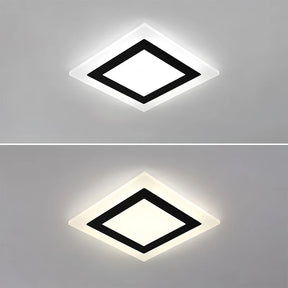 GlowHaven – Simplistic Flush Mount Ceiling Lamp for a Modern Living Room