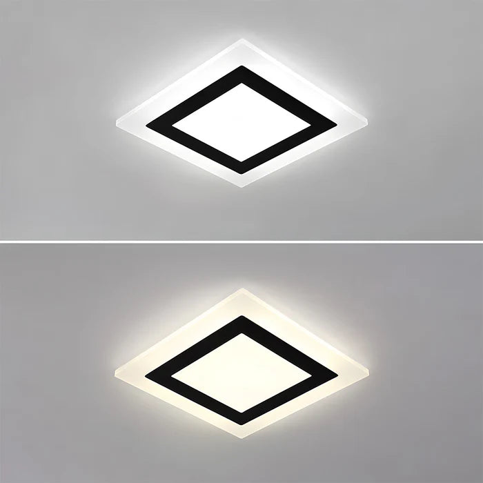 GlowHaven – Simplistic Flush Mount Ceiling Lamp for a Modern Living Room