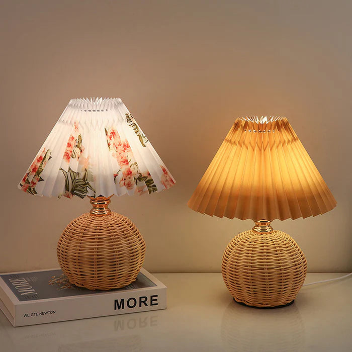 ZenGlow – Modern Bamboo Weaving Table Lamp for a Serene Ambiance