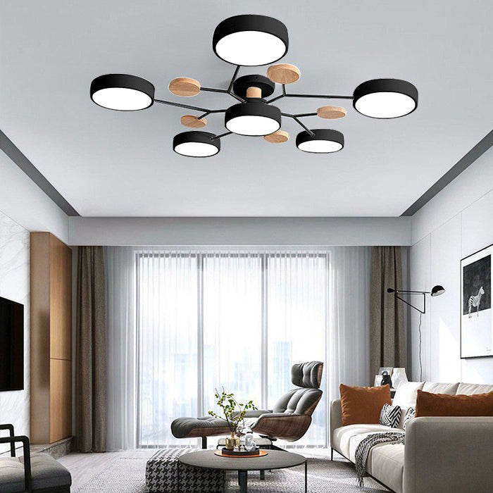 GlowNest - Modern Multi-Arm LED Ceiling Light, Contemporary Statement Piece