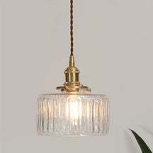 CrystalGlow - Vintage crystal pendant lamp with adjustable height