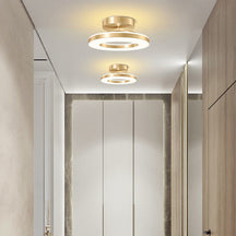 LuxeGlow – Modern Iron LED Ceiling Light for a Glamorous Hallway