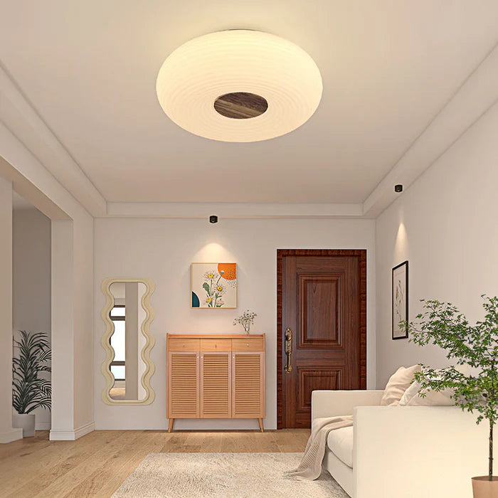 GlowNest - Minimalist LED bedroom ceiling light with serene ambiance