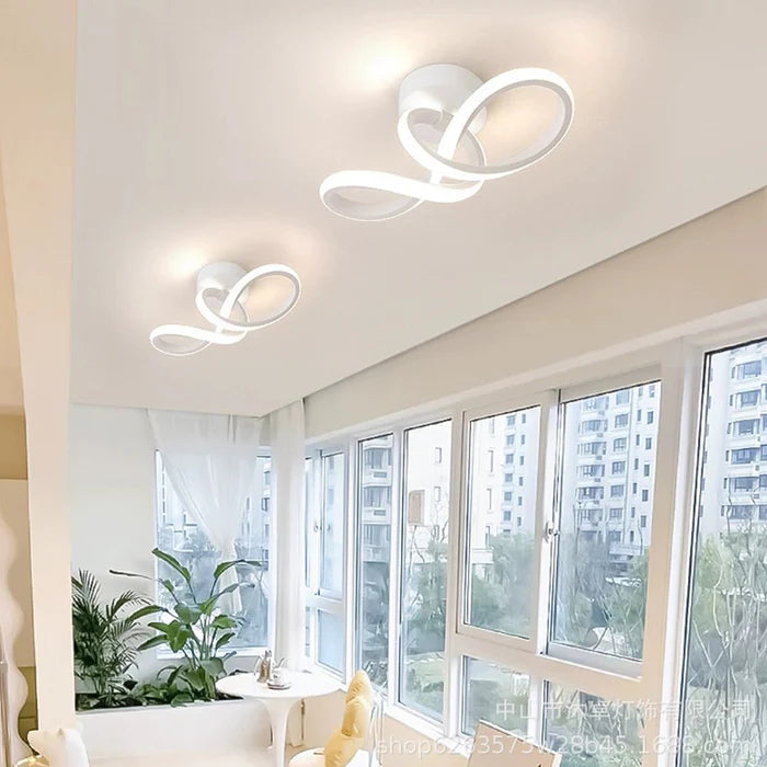 NodicArc – Creative Bow LED Ceiling Light for a Stylish Hallway