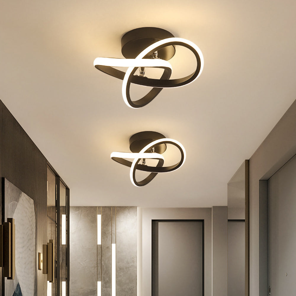 LumaGlow – Minimalist Metal LED Ceiling Light for Sophisticated Style