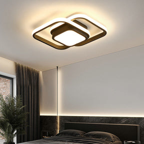 LunaGlow - Minimalist Double Ring LED Ceiling Lamp for Modern Interiors