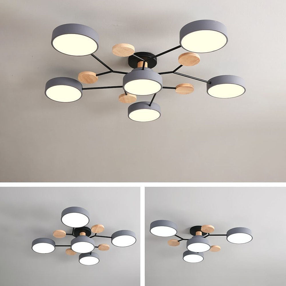 GlowNest - Modern Multi-Arm LED Ceiling Light, Contemporary Statement Piece