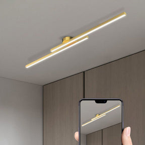 Luminex – Strakke LED Semi-Flush Mount Plafondlamp