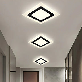 GlowHaven – Simplistic Flush Mount Ceiling Lamp for a Modern Living Room