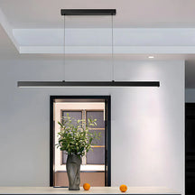 LineGlow - Minimalist One-Line LED Pendant Light for a Sleek Dining Room