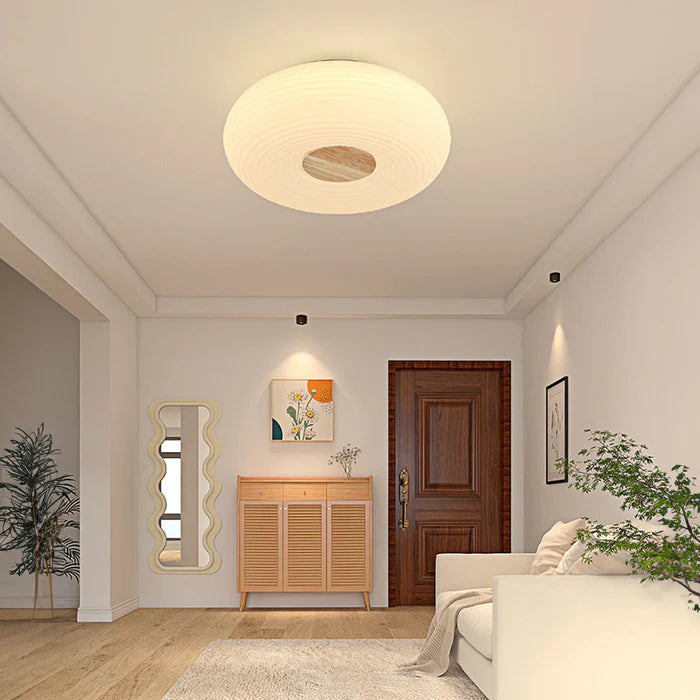 GlowNest - Minimalist LED bedroom ceiling light with serene ambiance