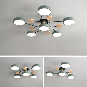 GlowNest - Modern Multi-Arm LED Ceiling Light, Contemporary Statement Piece