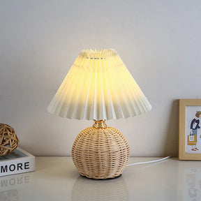 ZenGlow – Modern Bamboo Weaving Table Lamp for a Serene Ambiance