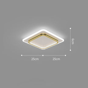 GlowVerge - Minimalist Square Ceiling Light for Bedrooms and Living Spaces