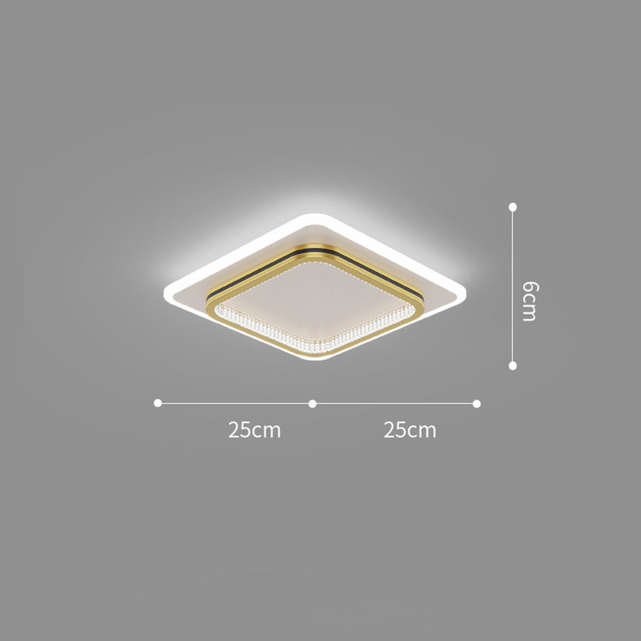 GlowVerge - Minimalist Square Ceiling Light for Bedrooms and Living Spaces