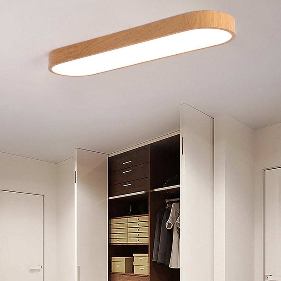 LumiScape - Sleek Oval LED Ceiling Light with Modern Design for Bright Indoor Lighting