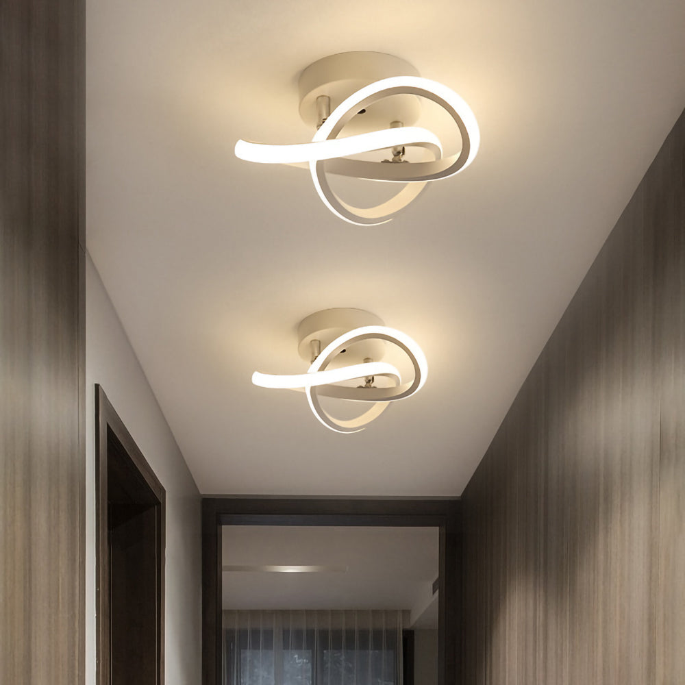 LumaGlow – Minimalist Metal LED Ceiling Light for Sophisticated Style