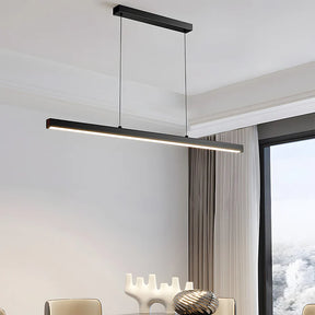 LineGlow - Minimalist One-Line LED Pendant Light for a Sleek Dining Room