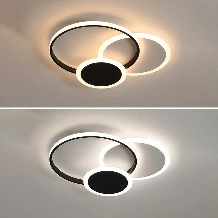 RoundGlow – Elegant LED Flush Mount Ceiling Light for a Sophisticated Bedroom