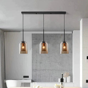 LumiScape - Modern Double Layer Pendant Light for Dining Room and Stylish Interiors