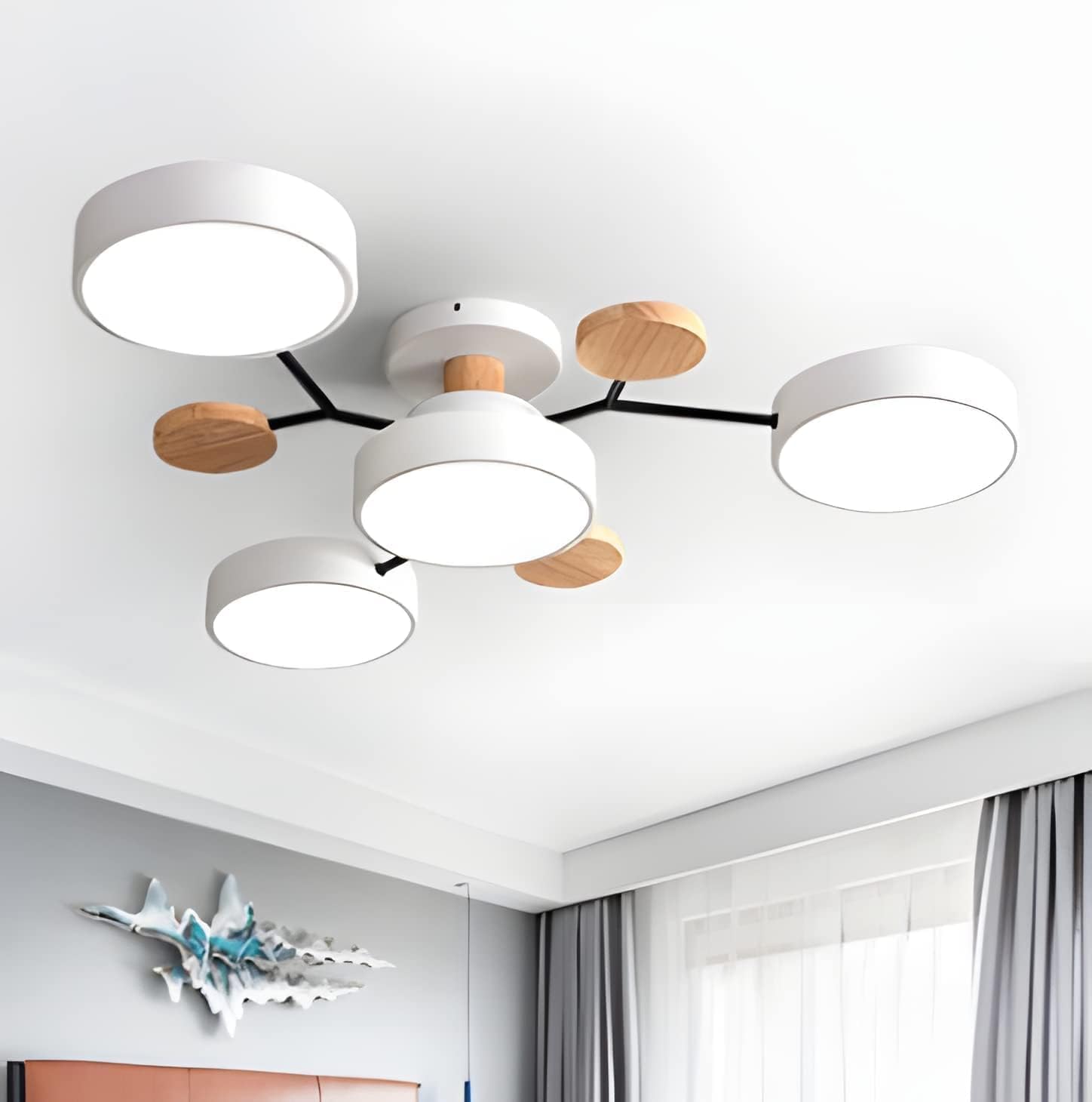 GlowNest - Modern Multi-Arm LED Ceiling Light, Contemporary Statement Piece