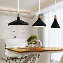 NordicMacaron - Nordic Wooden Pendant Light for a Warm, Inviting Atmosphere