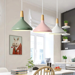 NordicMacaron - Nordic Wooden Pendant Light for a Warm, Inviting Atmosphere