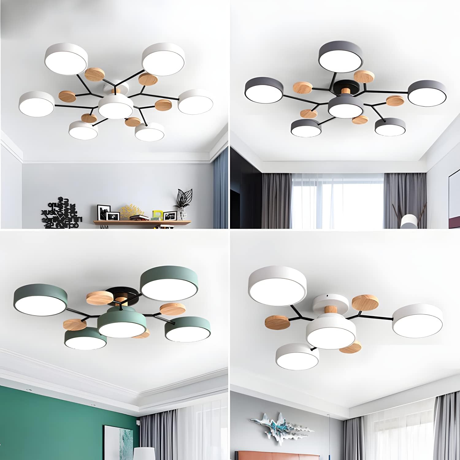 GlowNest - Modern Multi-Arm LED Ceiling Light, Contemporary Statement Piece