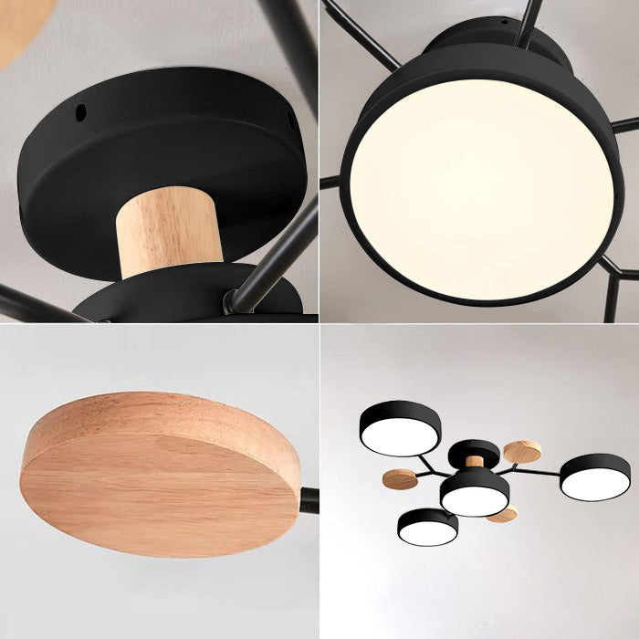 GlowNest - Modern Multi-Arm LED Ceiling Light, Contemporary Statement Piece