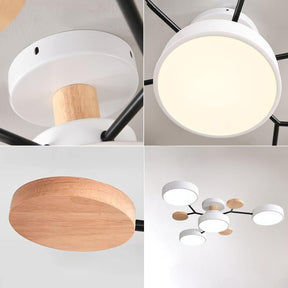 GlowNest - Modern Multi-Arm LED Ceiling Light, Contemporary Statement Piece