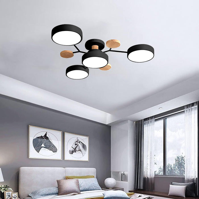 GlowNest - Modern Multi-Arm LED Ceiling Light, Contemporary Statement Piece