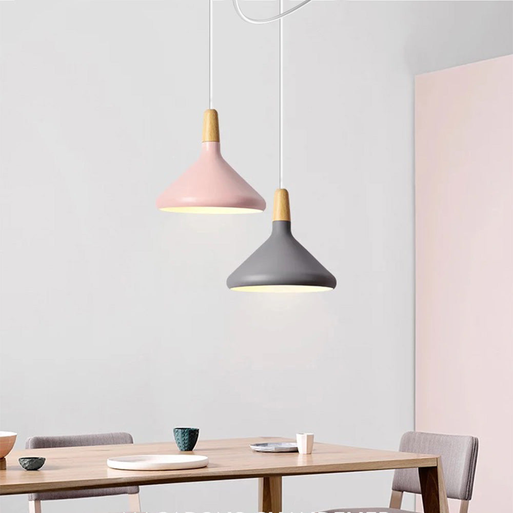 NordicMacaron - Nordic Wooden Pendant Light for a Warm, Inviting Atmosphere