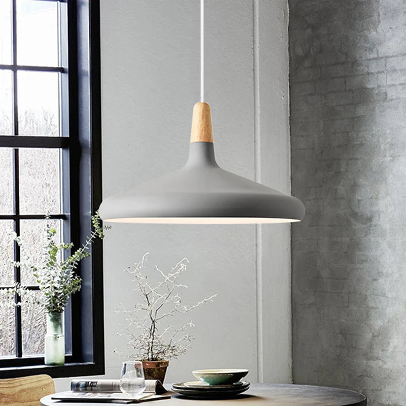 NordicMacaron - Nordic Wooden Pendant Light for a Warm, Inviting Atmosphere