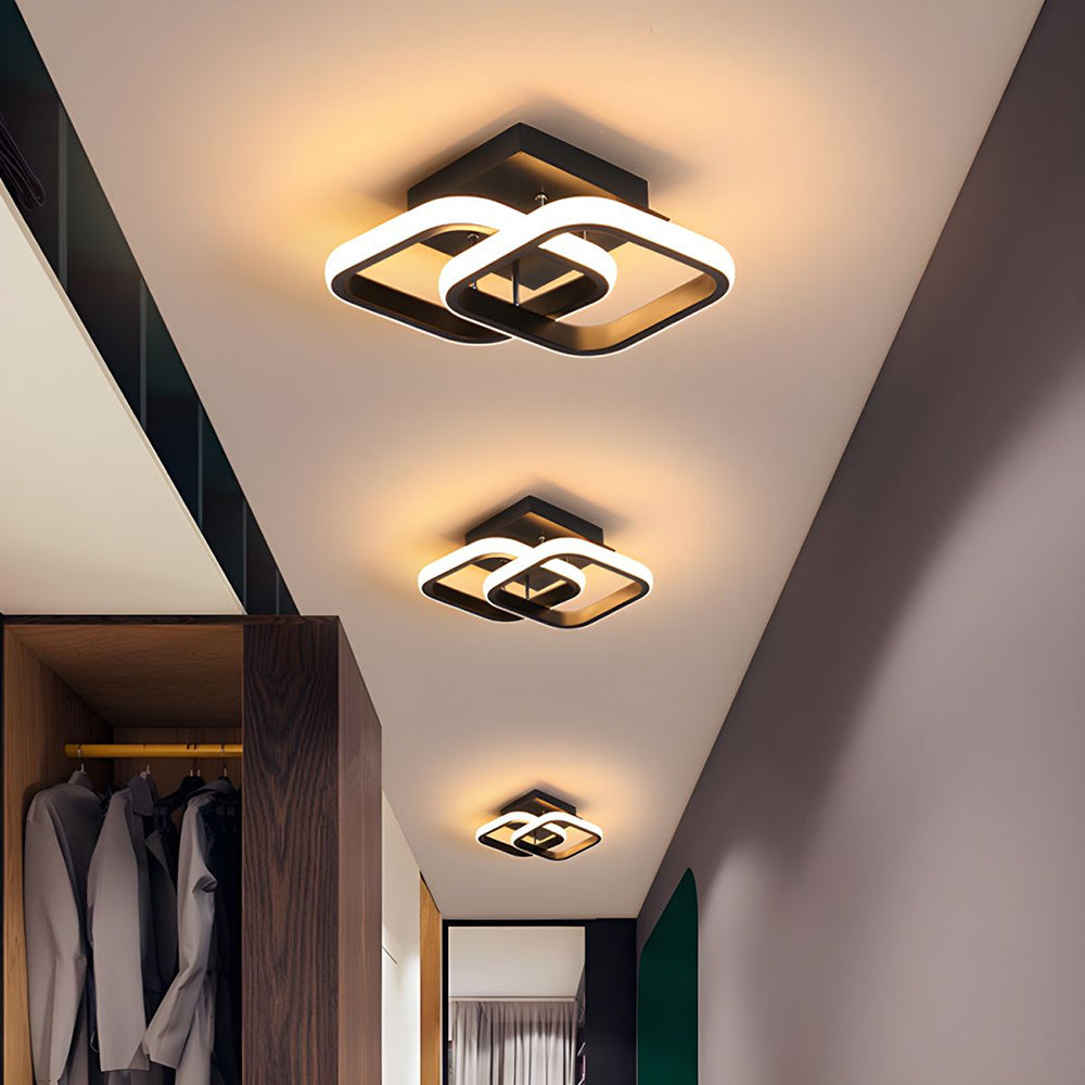 LumaGlow – Minimalist Metal LED Ceiling Light for Sophisticated Style