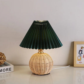 ZenGlow – Modern Bamboo Weaving Table Lamp for a Serene Ambiance