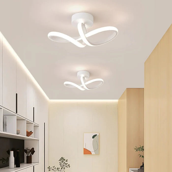 NodicArc – Creative Bow LED Ceiling Light for a Stylish Hallway