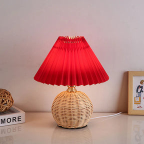 ZenGlow – Modern Bamboo Weaving Table Lamp for a Serene Ambiance