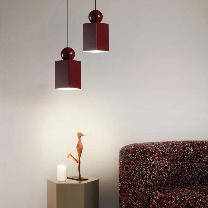 NovaGlow – Modern Geometric Pendant Light with Bold Artistic Flair