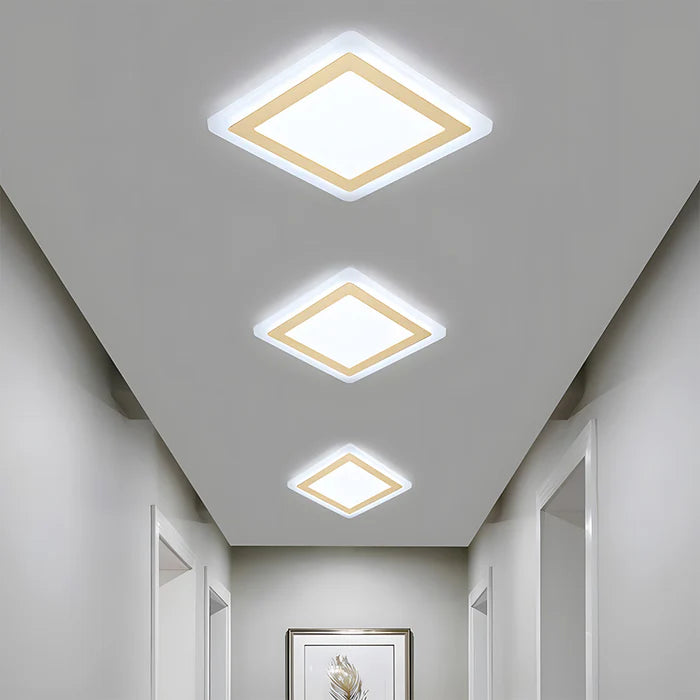 GlowHaven – Simplistic Flush Mount Ceiling Lamp for a Modern Living Room