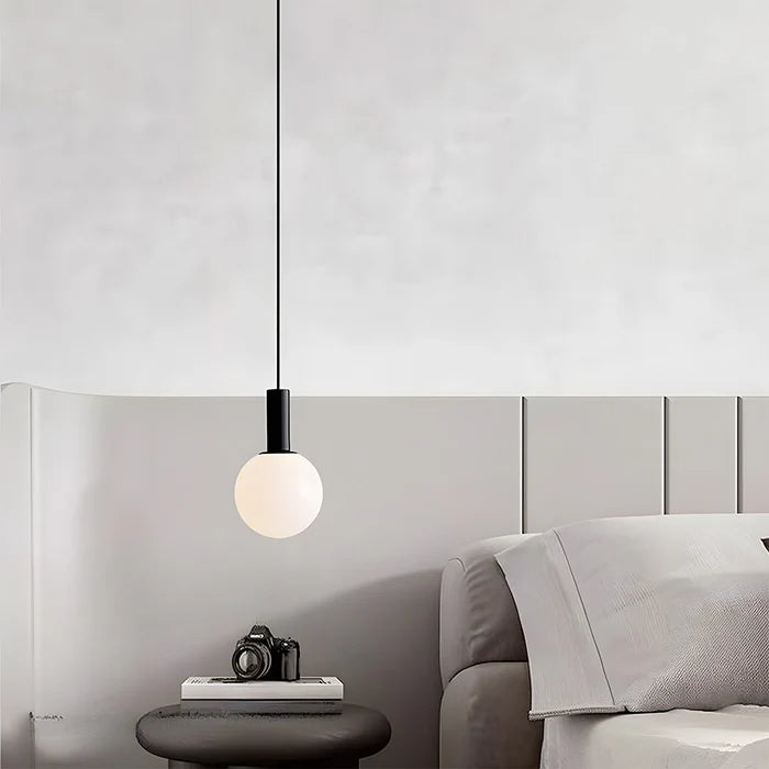 LumaSphere – Modern Pendant Light with Frosted Globe for Soft Ambiance