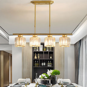 LuxeLume – Modern Crystal -Light Pendant Chandelier for Dining Room & Kitchen