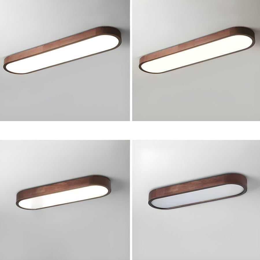 LumiScape - Sleek Oval LED Ceiling Light with Modern Design for Bright Indoor Lighting