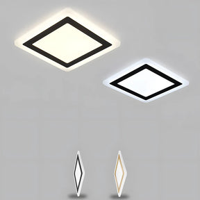 GlowHaven – Simplistic Flush Mount Ceiling Lamp for a Modern Living Room