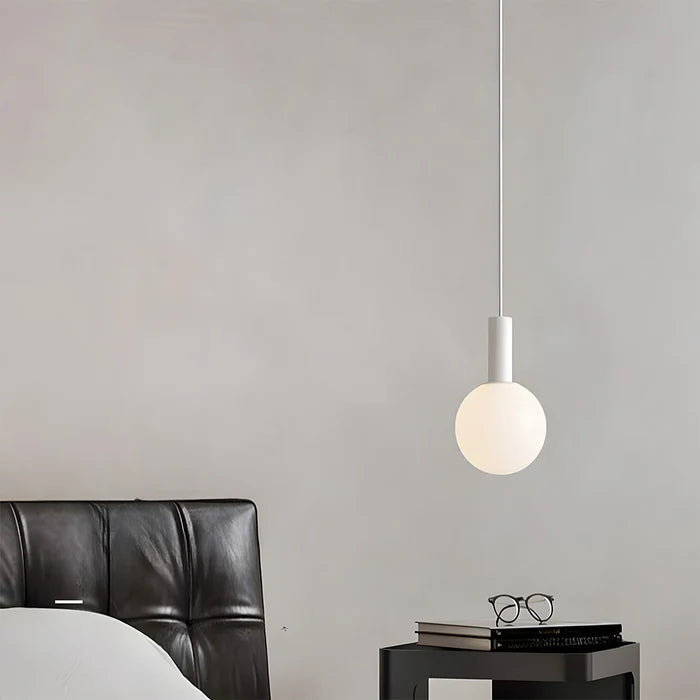 LumaSphere – Modern Pendant Light with Frosted Globe for Soft Ambiance